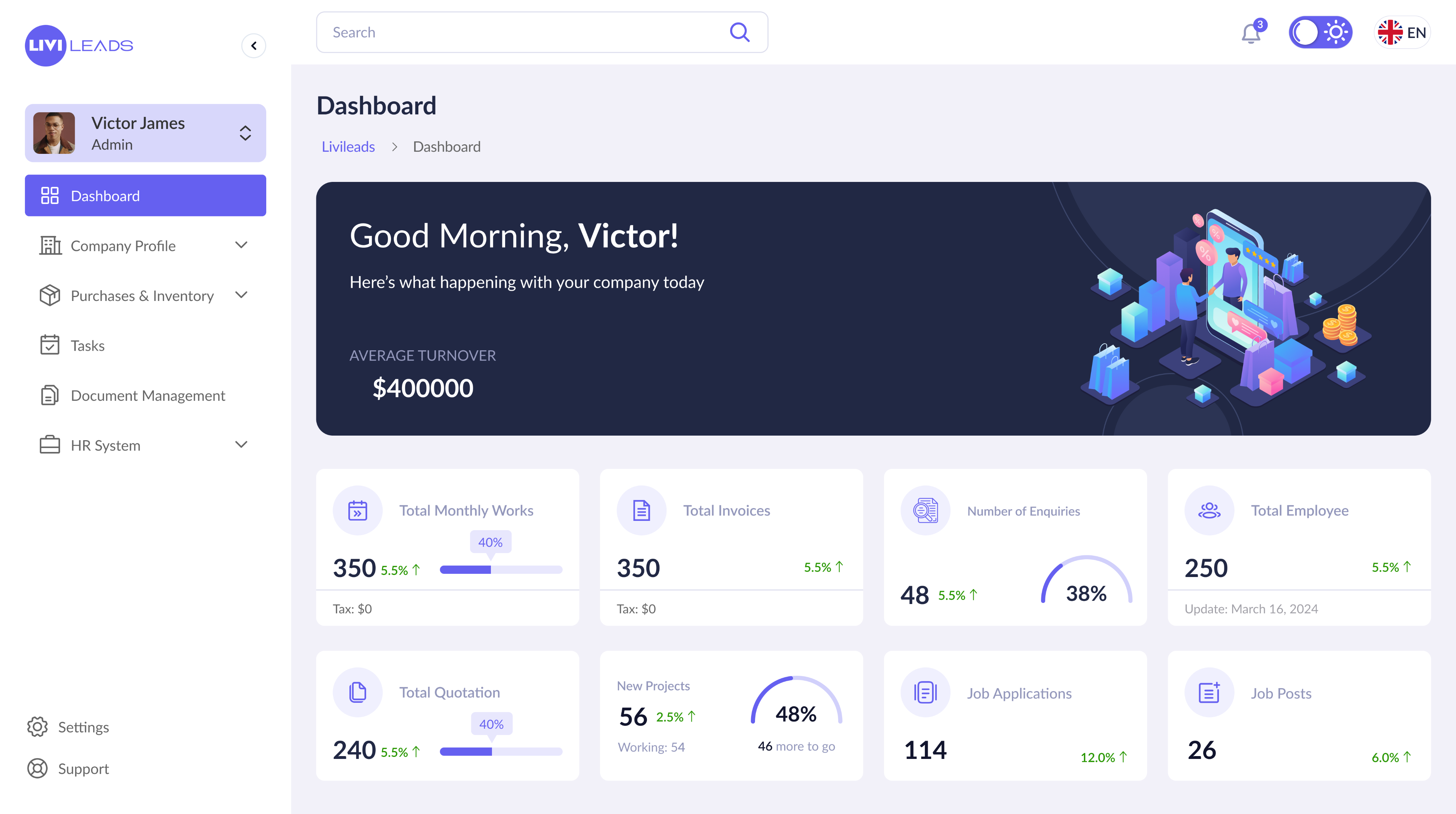 Desktop Dashboard